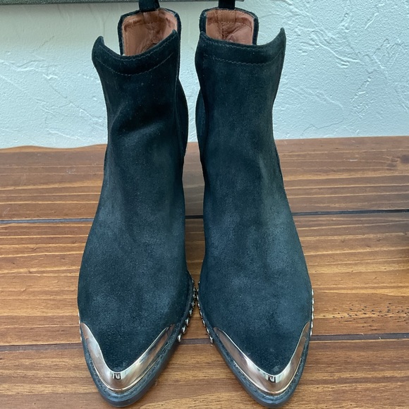 JEFFERY CAMPBELL BLACK SUEDE ANKLE BOOTS - Picture 3 of 8